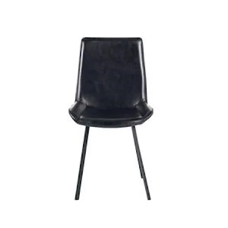 Gabriel Dining Chair Iron / Grey Leather
